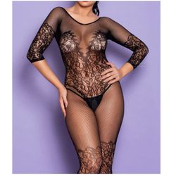 Macacão Manga 3/4 Comprido - (Y6190) - Preto - 405... - Pimenta Sexy Shop e Lingerie Sensual