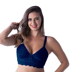 *Soutien Duanip Sem Aro E Sem Bojo (DU759). - Azul... - Pimenta Sexy Shop e Lingerie Sensual