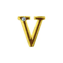 Letras Para Personalização Dourada (HA180D) - V - ... - Pimenta Sexy Shop e Lingerie Sensual