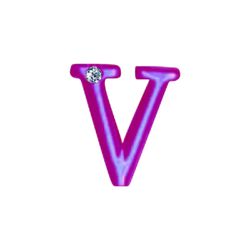 Letras Para Personalização Rosa (HA180R). - V - 35... - Pimenta Sexy Shop e Lingerie Sensual