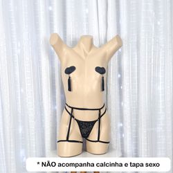 Cinta Linga Simples (LG003) - Preto - 33370 - Pimenta Sexy Shop e Lingerie Sensual