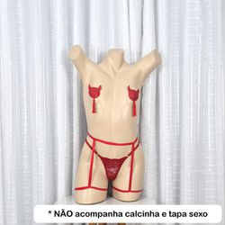 Cinta Linga Simples (LG003) - Vermelho - 33370 - Pimenta Sexy Shop e Lingerie Sensual
