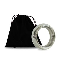 Anel Peniano em Metal Luxo M SI (1165) - Cromado -... - Pimenta Sexy Shop e Lingerie Sensual