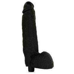 *Prótese Com Escroto Vibro 22x20cm (1519PS) - Pret... - Pimenta Sexy Shop e Lingerie Sensual