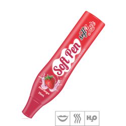 **Caneta Comestível Soft Pen 35ml (ST672) - Morang... - Pimenta Sexy Shop e Lingerie Sensual
