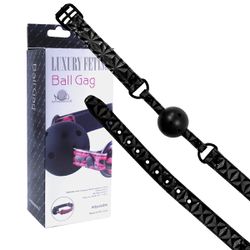 *Mordaça Bola Luxury Fetish VP (SM002-ST207) - Pre... - Pimenta Sexy Shop e Lingerie Sensual