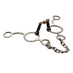 Bridão 3 Argolas Inox com Salivador - MF0123 - MF BOLSAS