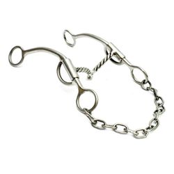 Bridão 4 Rédeas Inox com Bocal Torcido - MF0110 - MF BOLSAS