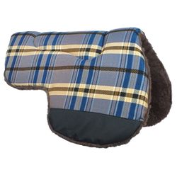 Manta Meia Aba Xadrez Azul - Marrom - MF0027 - MF BOLSAS