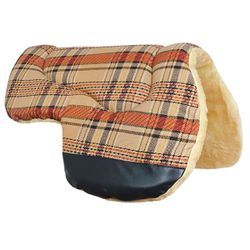 Manta Meia Aba Xadrez Cardife - Palha - MF0032 - MF BOLSAS