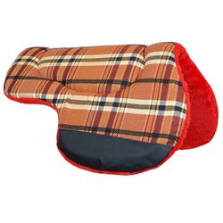 Manta Meia Aba Xadrez Laranja - Vermelho - MF0037 - MF BOLSAS