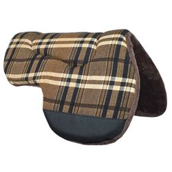 Manta Meia Aba Xadrez Marrom - Marrom - MF0038 - MF BOLSAS