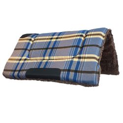 Manta Quarto De Milha Xadrez Azul e Marrom - MF006 - MF BOLSAS