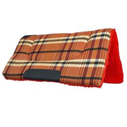 Manta Quarto De Milha Xadrez Laranja e Vermelho - ... - MF BOLSAS