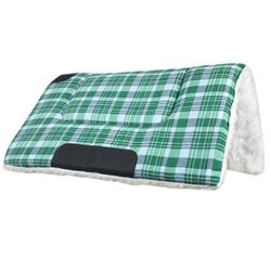 Manta Quarto De Milha Xadrez Verde Claro e Branco ... - MF BOLSAS