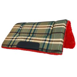 Manta Quarto De Milha Xadrez Verde e Vermelho - MF... - MF BOLSAS