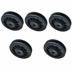 KIT 05 ROLDANAS PP 100 MM COMPLETO - 88541 - MGFITNESS