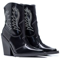 Bota Chelsea Preta Box - MIÁ MORENA