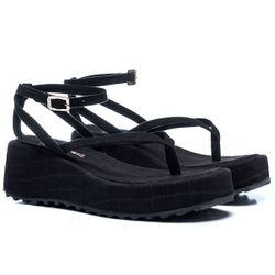 Sandália Flatform Elsa Preto - MIÁ MORENA