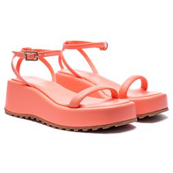 Sandália Flatform Sophia Toranja - MIÁ MORENA