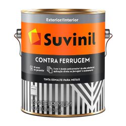 ESMALTE CONTRA FERRUGEM BRILHANTE PRETO SUVINIL 3,... - MIARA KRÜGER TINTAS