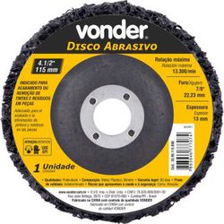 DISCO ABRASIVO 4.1/2