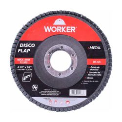 LIXA DISCO FERRO WORKER G80 115MM x 22,23MM - MIARA KRÜGER TINTAS