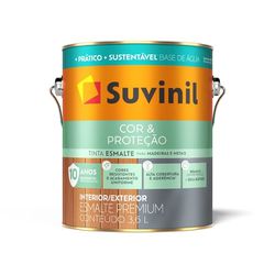 ESMALTE COR E PROTEÇÃO BASE ÁGUA FOSCO PRETO SUVIN... - MIARA KRÜGER TINTAS
