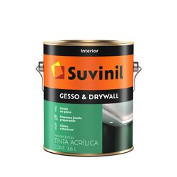 TINTA ACRÍLICA SUVINIL GESSO E DRYWALL 3,6L - MIARA KRÜGER TINTAS