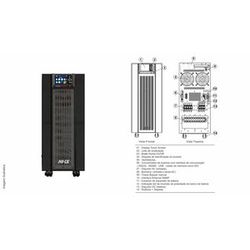  10000VA-220V-24b9Ah-NHS - Nobreak Expert OL GII ... - Microsupply