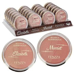 DUO BLUSH E ILUMINADOR FENZZA - 0016 - MIL OPÇÕES MAQUIAGEM
