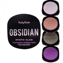 ILUMINADOR E SOMBRA CREAM OBSIDIAN RUBY ROSE - 017 - MIL OPÇÕES MAQUIAGEM