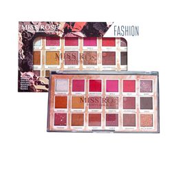 PALETA DE SOMBRAS 18 CORES MISS ROSE - 0037 - MIL OPÇÕES MAQUIAGEM