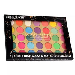 PALETA DE SOMBRAS 35 CORES MISS ROSE - 0144 - MIL OPÇÕES MAQUIAGEM