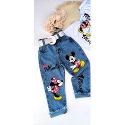 Calça Jeans Minnie - Mini Bella Kids