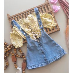 Salopete Jeans - Mini Bella Kids