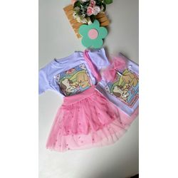 Conjunto Shorts e Blusa Bobbie G - Mini Bella Kids