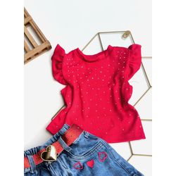 Blusa com pedrinhas - Mini Bella Kids