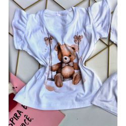 Blusa Ursinho Balanço - Mini Bella Kids