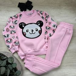 Conjunto Panda Rosa - Mini Bella Kids