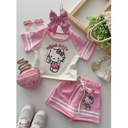 Conjunto Hello Kitty Rosa - Mini Bella Kids