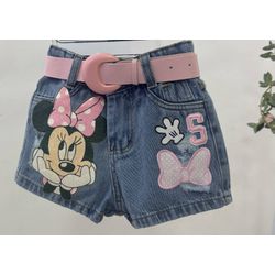 Shorts Minnie Personalizado - Mini Bella Kids