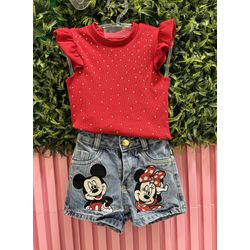 Conjunto jeans minnie - Mini Bella Kids