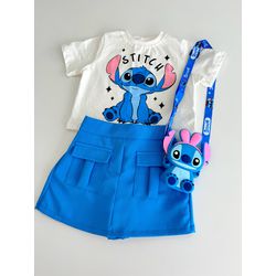 Conjunto Stitch Estrelinhas - Mini Bella Kids