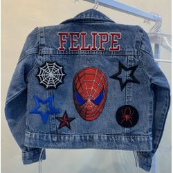 Jaqueta Personalizada Homem Aranha - Mini Bella Kids