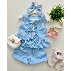 Conjunto Filipa Azul - Mini Bella Kids