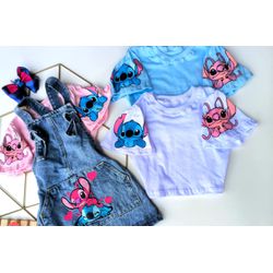 Blusa cropped Stitch - Mini Bella Kids