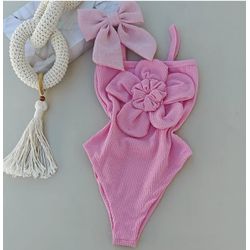 Body Flor Rosa - Mini Bella Kids