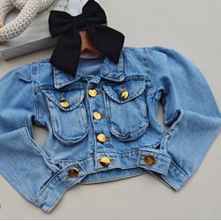 Jaqueta Jeans Cargo - Mini Bella Kids