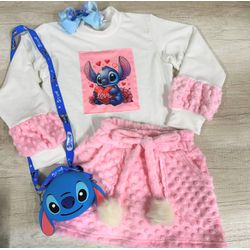 Conjunto moletom Stitch - Mini Bella Kids